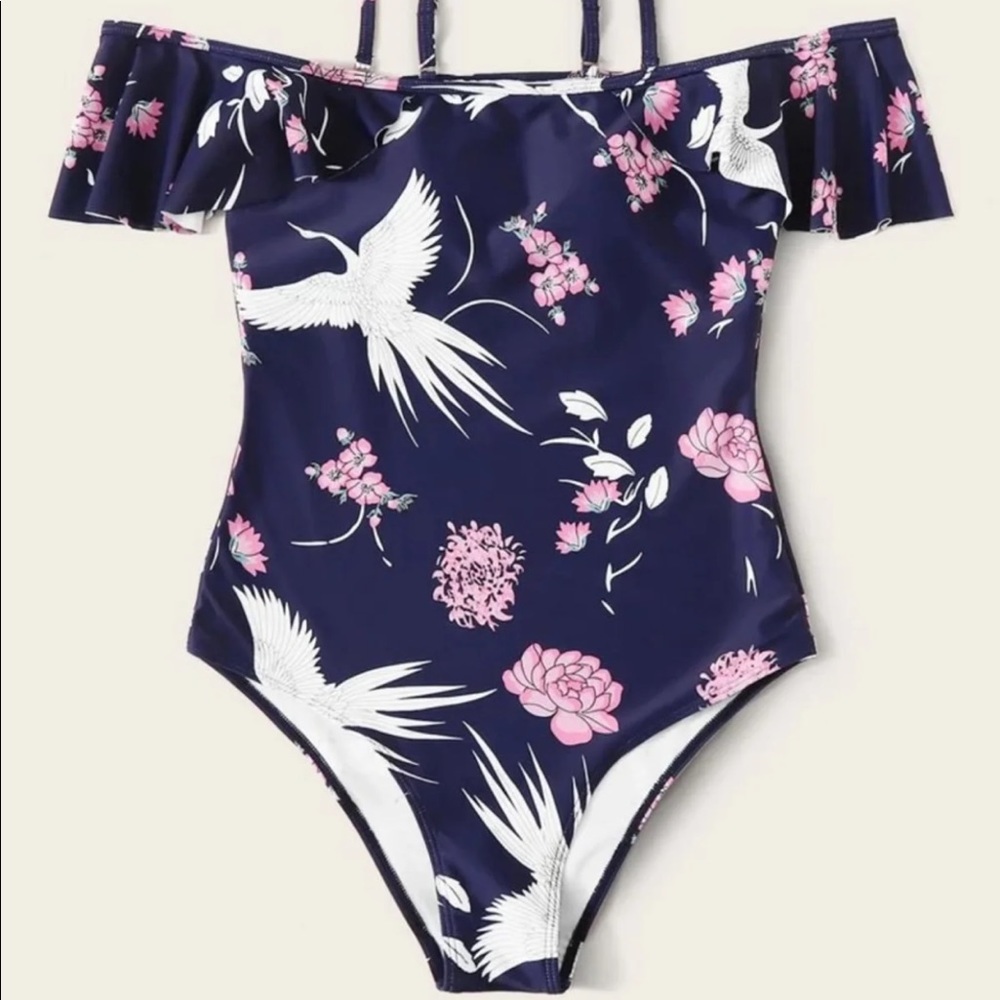 Floral & Bird swimsuit